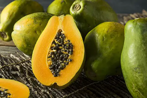 raw organic papaya